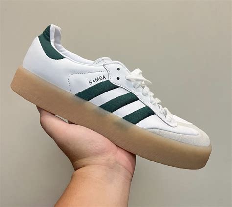 adidas samba plateau weiß grün|Adidas Samba vegan.